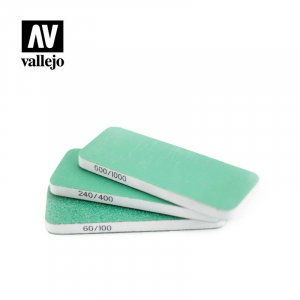 Vallejo T04003 Pilniki elastyczne dwustronne 60/100 240/400 600/1000