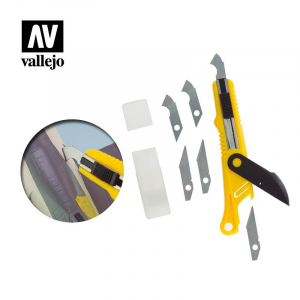 Vallejo T06012 Nóż do plastiku / skriber oraz zapasowe ostrza