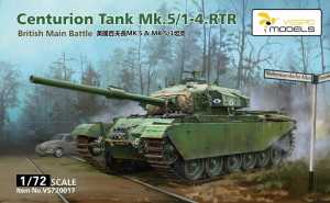 Vespid Models 720017 Centurion Mk.5/1 - 4 RTR British Main Battle Tank 1/72