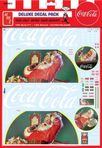 Vintage Coca Cola Santa Clause Big Rig Decals AMT MKA035 1-25