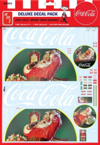 Vintage Coca Cola Santa Clause Big Rig Decals AMT MKA035 1-25