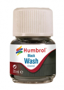 Humbrol AV0201 Enamel Wash Black 28ml