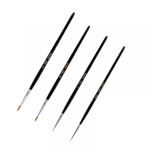 Modelcraft PPB2200-S Fine Quality Pure Sable Brush Set (Size 000, 0, 2, 3)