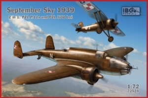 Zestaw 2w1 Wrzesień 1939 samolot PZL. P.11A i 37B Łoś 72528