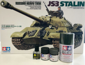 Gift set model JS-3 Stalin 1-35 Tamiya 35211 with paints and glue