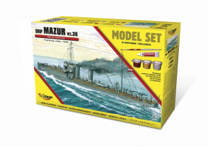 ORP Mazur wz.35 Training ship model set 840061 in 1-400