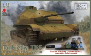 Zestaw z farbami - Tankietka TKS z NKM wz.38 IBG E3501