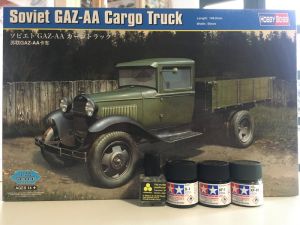 Zestaw z farbami Hobby Boss 83836 Model ciężarówki GAZ-AA skala 1:35