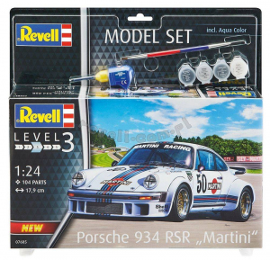 Zestaw z farbami Porsche 934 RSR Martini 1/24 Revell 67685