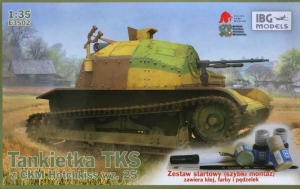 Zestaw z farbami Tankietka TKS z CKM Hotchkiss IBG E3502