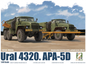 Zimi Model 80159 Russian Military Trucks Ural 4320 & APA-5D 1/48