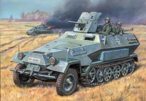 Sd.Kfz.251/10 with 3,7cm PAK model Zvezda in 1-35