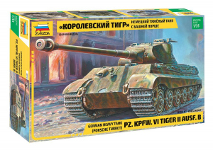 Zvezda 3616 Pz.Kpfw. VI Tiger II Ausf. B (Porsche Turret) 1/35 