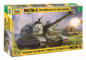 152mm Self-Propelled Howitzer MSTA-S model Zvezda 3630 in 1-35