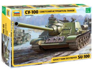 Model Soviet Tank Destroyer SU-100 Zvezda 3688