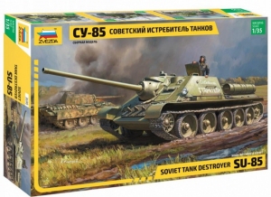 Model Soviet Tank Destroyer SU-85 Zvezda 3690