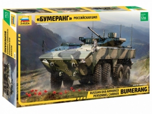 Russian 8x8 Armored Personnel Carrier Bumerang model Zvezda 3696