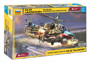 Zvezda 4830 Ka-52 Alligator Russian Combat Helicopter 1/48