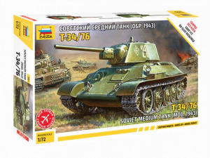 Zvezda 5001 Soviet medium tank T-34/76 m.1943 1/72
