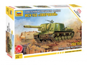 Soviet Tank Destroyer ISU-152 in scale 1-72 Zvezda 5026