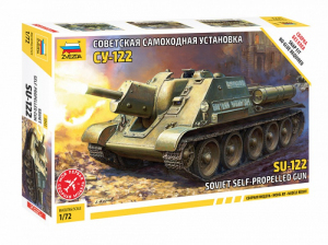 Soviet Tank Destroyer SU-122 model Zvezda 5043 in 1-72