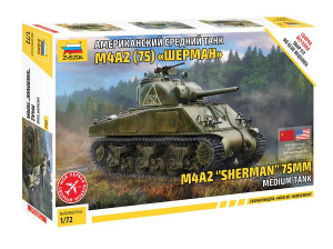 Zvezda 5063 M4A2 Sherman 75mm US Medium Tank 1/72