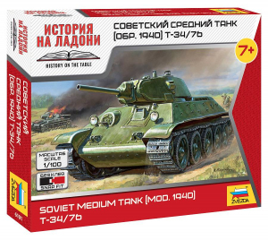Zvezda 6101 Soviet Medium Tank T-34/76 Mod. 1940
