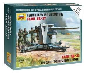 Zvezda 6158 German Heavy Anti-Aicraft Gun FLAK 36/37
