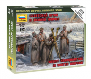 Zvezda 6231 Soviet HQ in Winter Uniforms 1/72