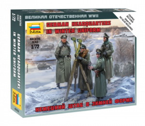 Zvezda 6232 German HQ in Winter Uniforms 1/72