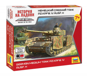 Zvezda 6240 Panzer IV Ausf.H German Medium Tank 1/100 