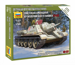 Zvezda 6281 SU-122 Soviet Self Propelled Gun 1/100