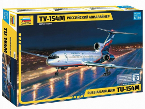 Tupolev Tu-154M Russian Airliner in scale 1-144