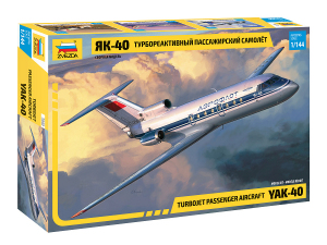 Zvezda 7030 Samolot pasażerski Jak-40 model 1/144