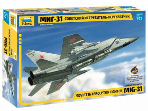 Zvezda 7229 MiG-31 Soviet Interceptor Foxhound-A 1/72 