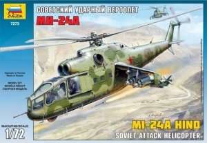 Helicopter MI-24A Hind in scale 1-72 Zvezda 7273