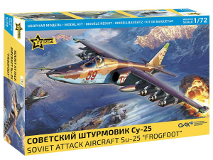 Zvezda 7312 Sukhoi Su-25 Frogfoot Soviet Attack Aircraft 1/72