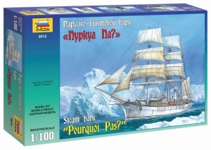 Steam bark Pourquoi Pas model Zvezda 9012 in 1-100