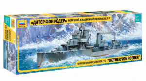 Zvezda 9043 German Destroyer Z-17 Diether Roeder 1/350