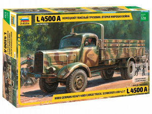 Heavy German Cargo Truck L 4500 A in scale 1-35