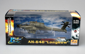 Die Cast helicopter AH-64D Easy Model 37031 in 1-72 