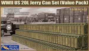 Gecko Models 35GM0036 WWII US 20L Jerry Can Set (Value Pack) 1/35 