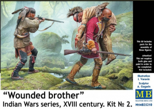Model Master Box 35210 Wounded brother - Indian Wars series 