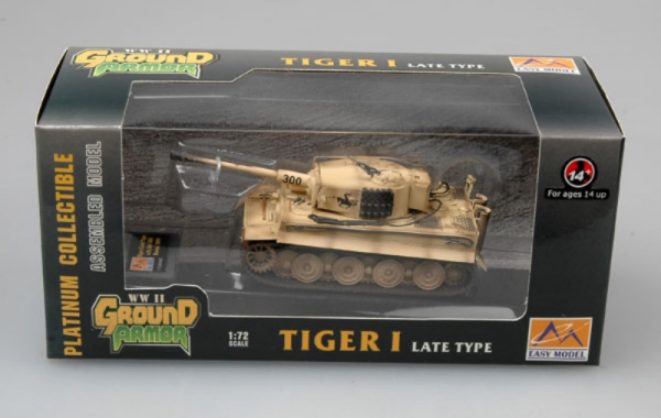 Die Cast Tiger I Late Type Easy Model 36219 in 1-72