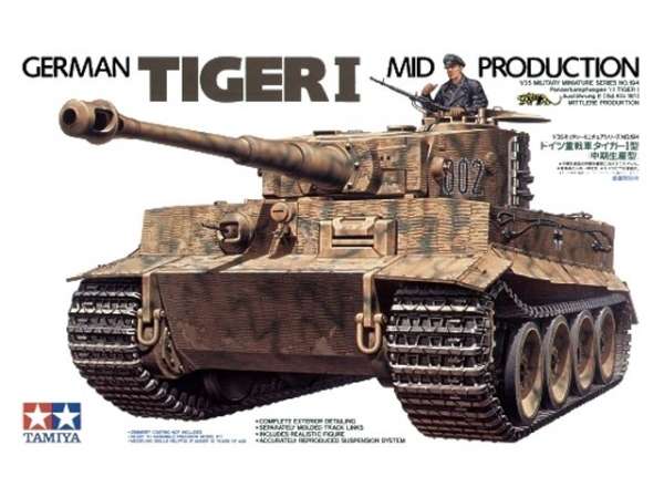Niemiecki czołg Tiger I, plastikowy model do sklejania Tamiya 35194 w skali 1:35.-image_Tamiya_35194_1