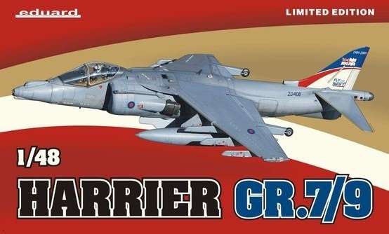 Brytyjski samolot Harrier Gr. 7/9, plastikowy model do sklejania Eduard 1166 w skali 1:48.-image_Eduard_1166_1