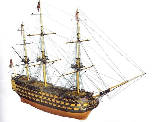 Żaglowy okręt liniowy HMS Victory , drewniany model do sklejania Billing Boats BB498 w skali 1:75-image_Billing Boats_BB498_1