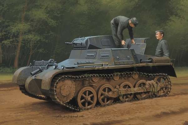 Plastikowy Czołg Panzer I Ausf A Sd.Kfz.101 do sklejania, model Hobby Boss 80145_image_1-image_Hobby Boss_80145_1