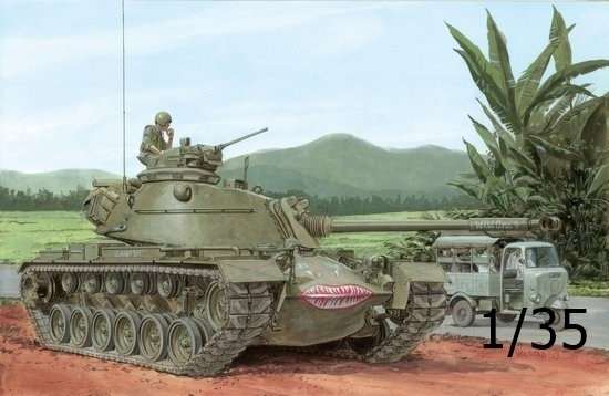 Amerykański czołg średni M48 A3 Mod.B Patton, plastikowy model do sklejania Dragon 3544 w skali 1/35.-image_Dragon_3544_1