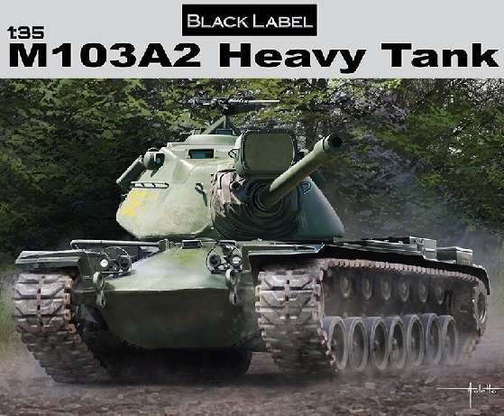 Amerykański czołg ciężki M103A2, plastikowy model do sklejania Dragon 3549 Black Label w skali 1:35-image_Dragon_3549_1